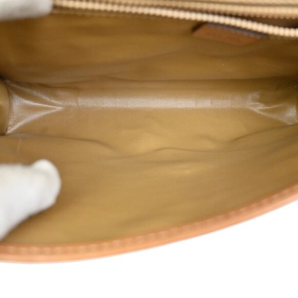 CELINE Logo Macadam Pattern 2Way Shoulder Bag PVC Leather Brown Italy - Picture 14 of 16